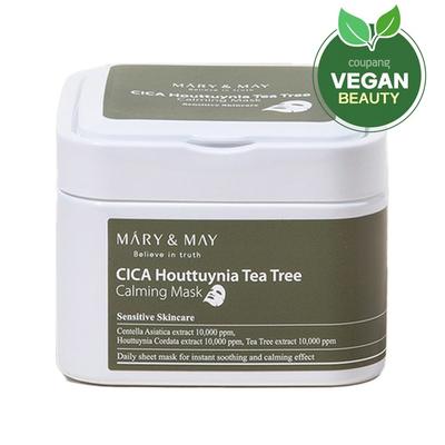 Cica Houttuynia cordata Tea Tree Calming Removable Mask Pack 400г, 30 уп., 1 уп.