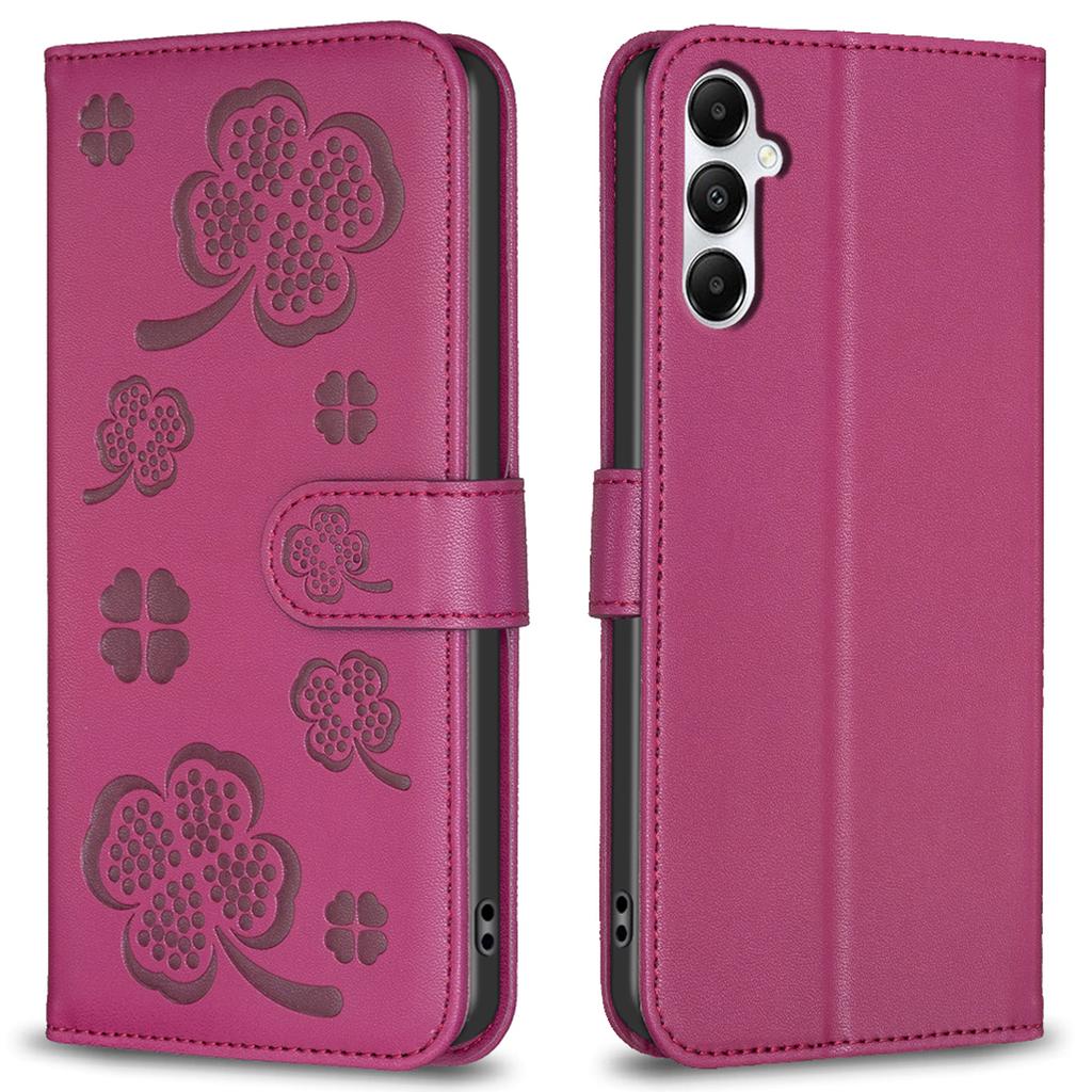 For Samsung Galaxy A36 5G Case Clover Pattern Wallet Stand View Leather Phone Cover