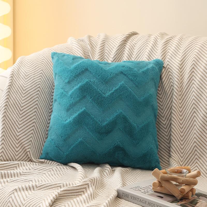 Plush Throw Pillow Covers For Sofa Square Cushion Cover Bed Living Room Plush Sleep Pillow Case Cotton Home Decor