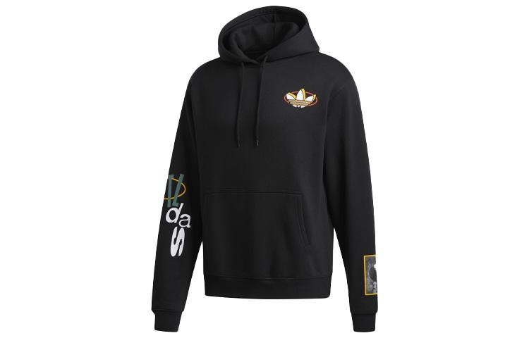 Adidas Originals Sweatshirts Men s Black Hooded Moderate Regular GD2144 S