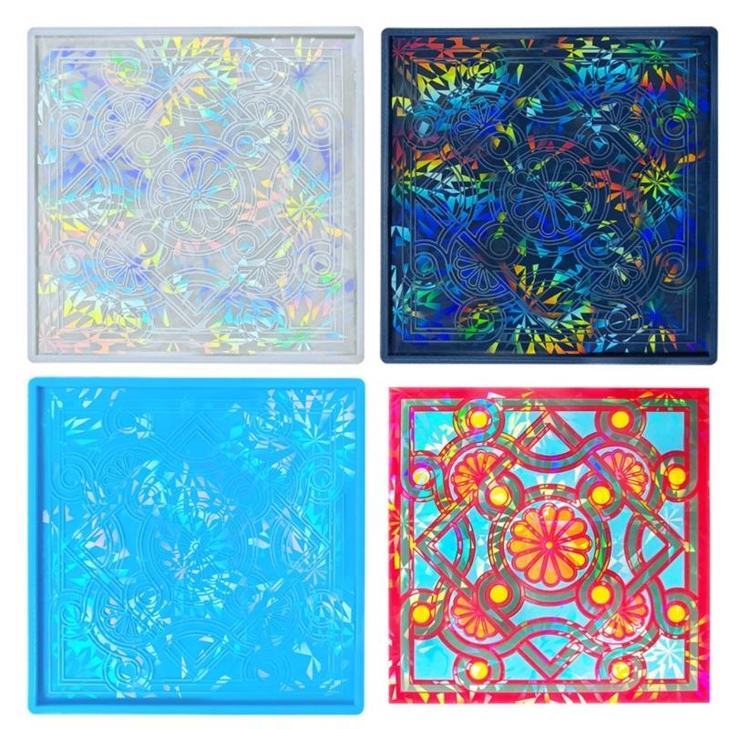 Holographic Paint Ornament Craft Silicone Mold Jewelry Epoxy Casting Jewelry Tool Making Resin Diy Craft Home Decoration