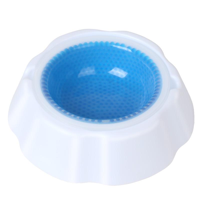 Frozen Dog Bowl for Cooling and Relieving Summer Heat, Pet Bowl with Condensed Beads for Refreshing Cat Bowl, Food Bowl and Dog Bowl