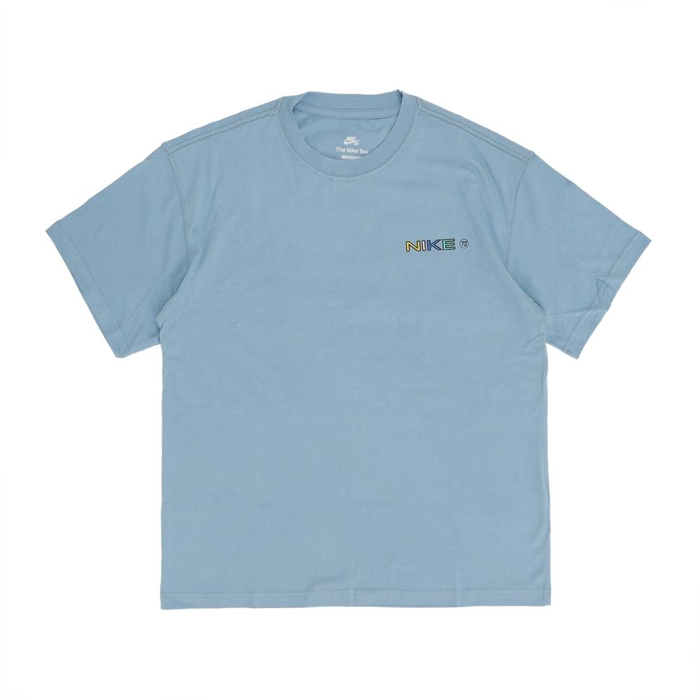 

Футболка с короткими рукавами и круглым вырезом Nike с мультяшным узором SS22 Мужские топы небесно-голубого цвета DR7762-494 XXL