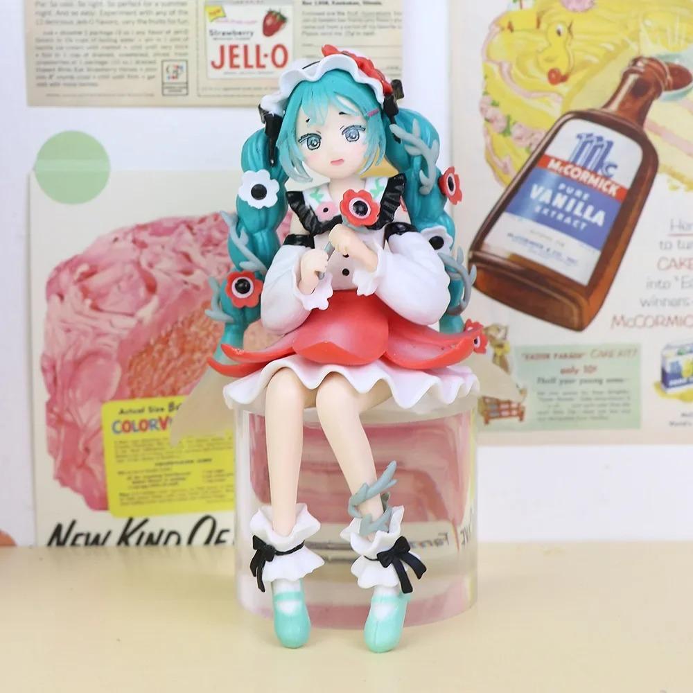 Anime figurka Hatsune Miku Hračky Květinová víla Kolekce MIKU Kawaii Kreslená PVC Akční figurka Model Panenky Narozeniny Dárky Hračky