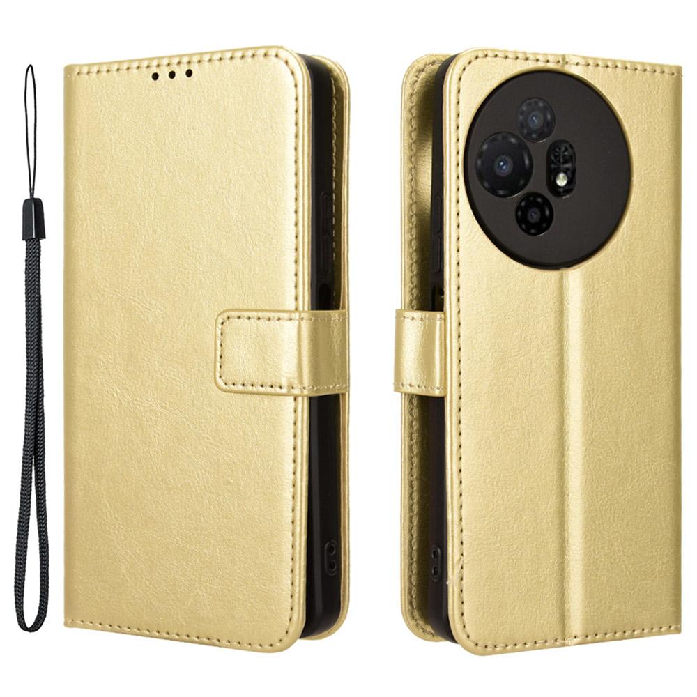 

For TCL 50 XL 5G Case Crazy Horse Texture Leather Phone Cover Mobile Accessories Wholesale Gold
