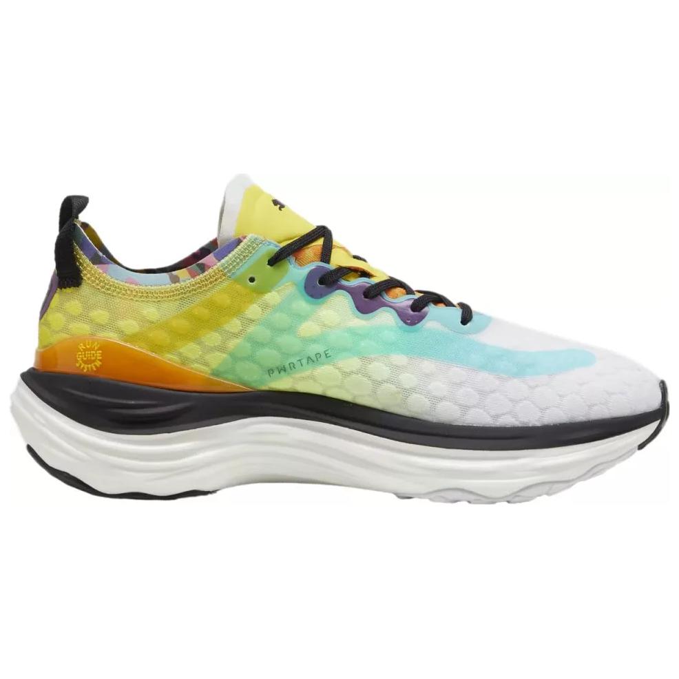 Puma ForeverRun Nitro LM White Court Yellow Men Sneakers Black 380099-01