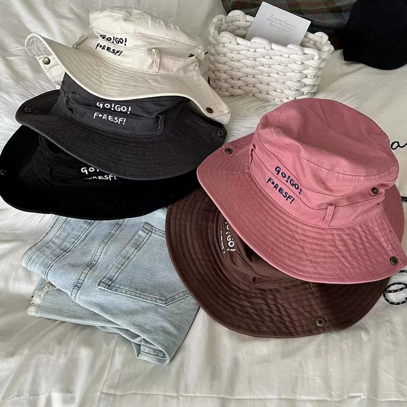 Large Brim Fisherman Hat Camping Hiking Mountaineering Cap Unisex Outdoor Fishing Hat Sun Hat Foldable UV Protection Bucket Cap