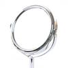 High-Definition Double-Sided Metal Desktop Makeup Mirror with Magnification and Rotating Feature