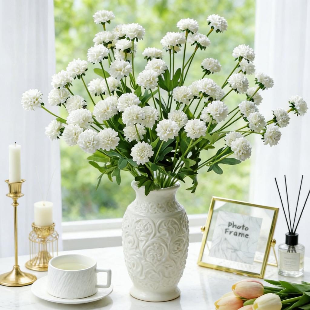 Artificial Flowers Silk Ball Chrysanthemum Home Room Wedding Wreath Bridal Bouquet Decora Valentine Garden DIY Gift Prop Hotsale