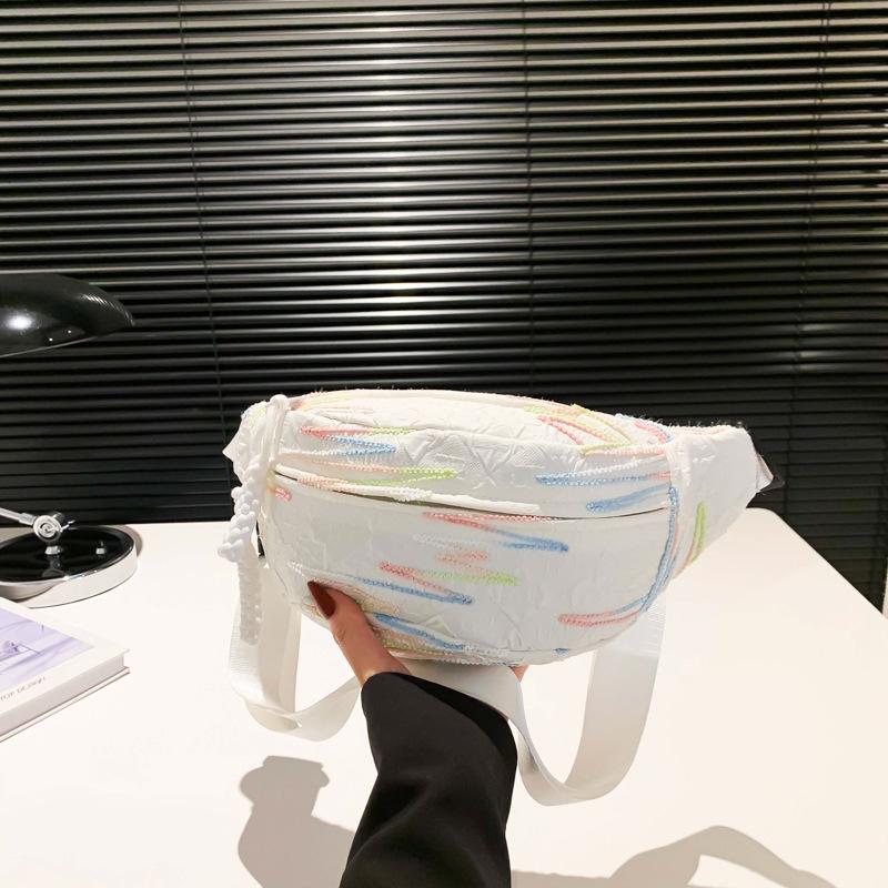 Schulter-Brusttasche Damen neue Tasche Damen kleine frische Umhängetasche Sportnische Student vielseitige Bauchtasche