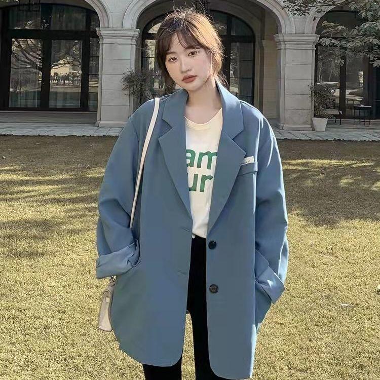 

Весна-Осень Свободный Повседневный Женский Высокий Жареный Костюм Пальто Высшего Класса Черный