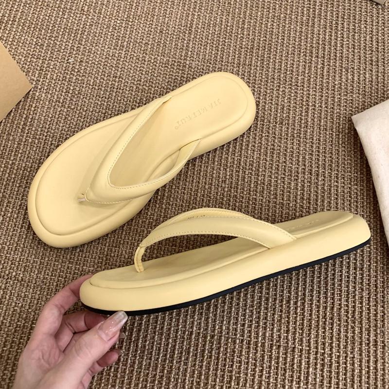 

Fashion Bailamos Summer New Candy Color Women Slipper Fashion Slip On Ladies Flat Heel Flip Flop Soft Casual Vacation Slides Sandals 39