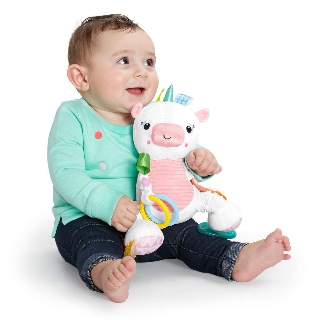 Bright Starts Bunch-O-Fun Unicorn - Sensory Fabric Toy for Infants