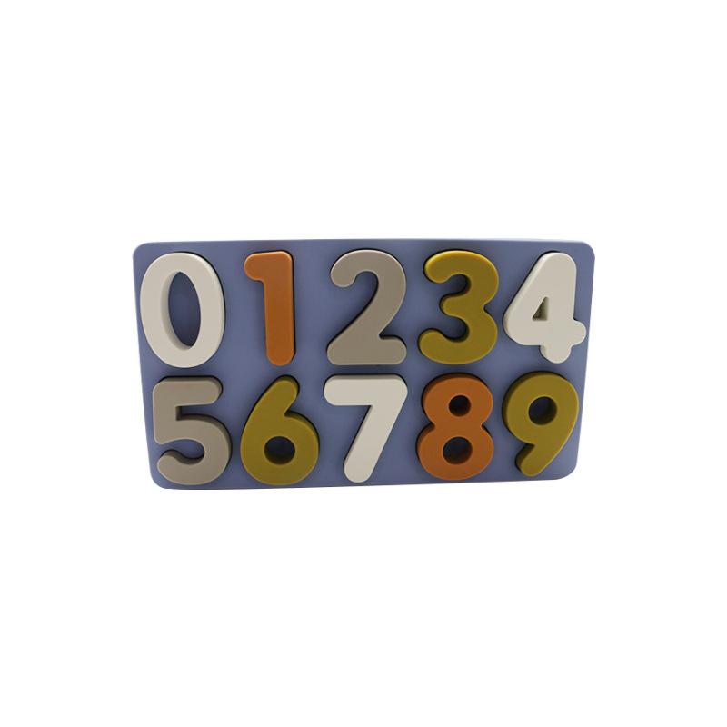 3D Number Letter Silicone Puzzle Jigsaw Baby Toys Sorting Math Brick Kids Educational Game Creative Learning Baby Shower Gifts