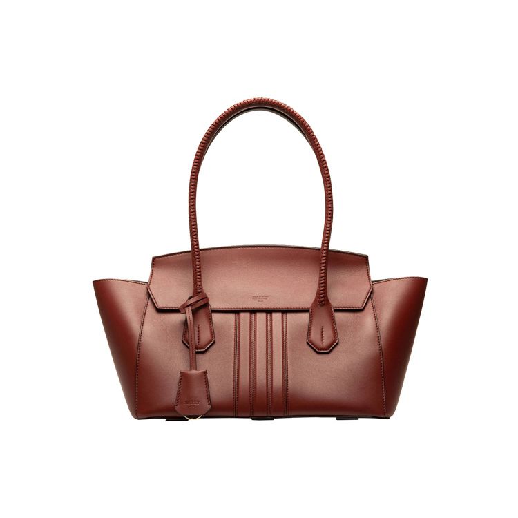 Bally Sandah Large Capacity Fashion Vintage Leather Handle Tote Shoulder Bag Women Bags Red 6239113