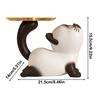 Cat Candy Dish Resin Cat Storage Tray Key Holder Bowl Cat Statue Decoration Key Holder For Entryway Table Home Living Room