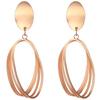 Spiral Gold Minimalist Earrings For Women Fashionable And Jewelry Versatile