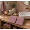 Lot de 2 gants de toilette 15 x 21 cm Lilas rose