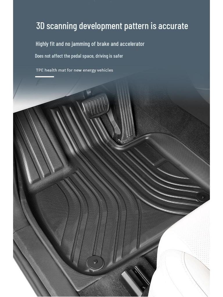 Stain-resistant, eco-friendly TPE car mats fit 23 Jeep Avenger models, available for cross-border import.