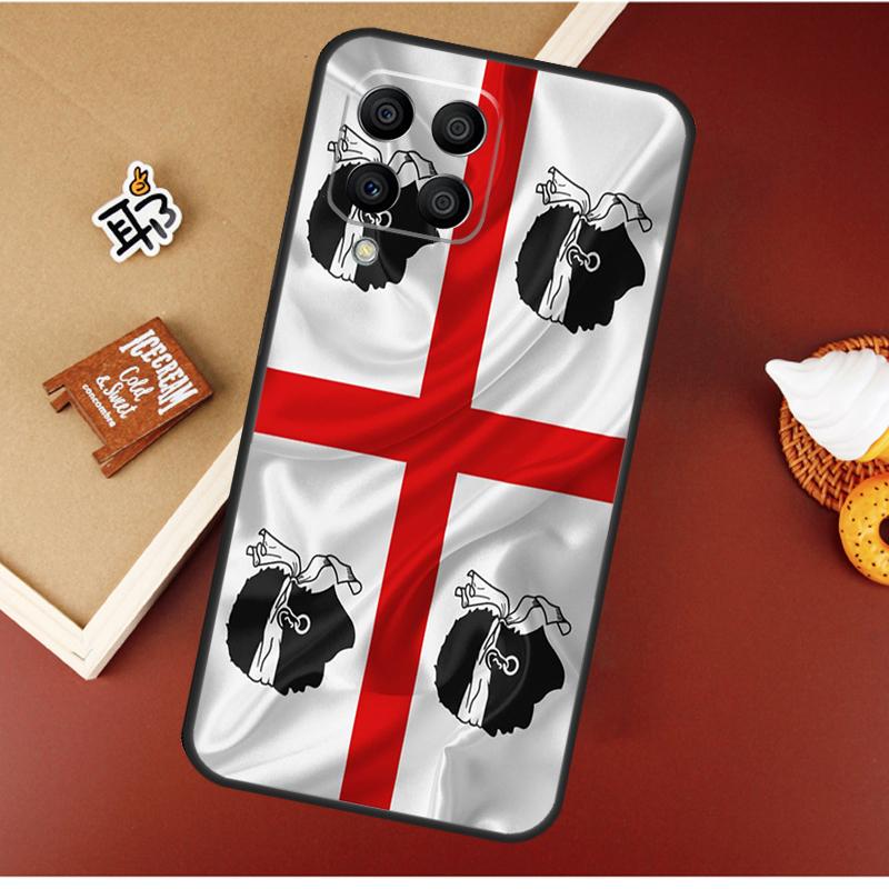 Flag of Sardinia Case For Samsung Galaxy M55 M35 M15 M56 M36 M16 M06 M31 M13 M33 M53 M12 M32 M52 M14 M34 M54