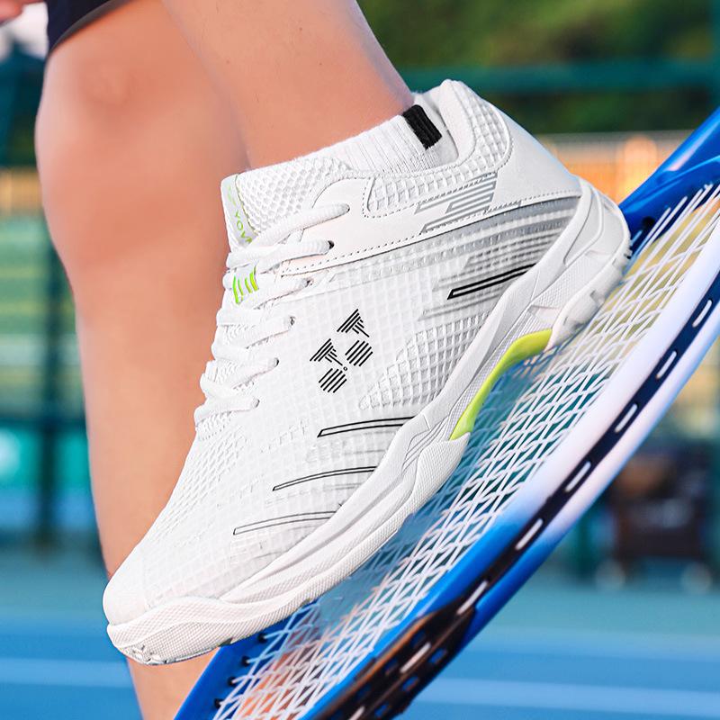 Badminton shoes men's and women's professional non-slip, wear-resistant and breathable rotating button carbon board children's competition training