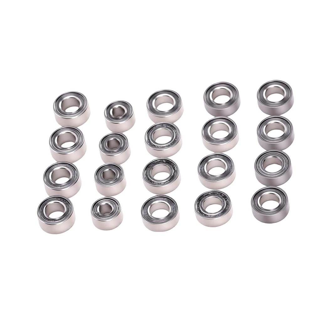20 Pcs RC Bearing Kit Fit for Axial SCX30 1 30 RC Stainless Steel RC Crawler Car Bearings for Upgrade