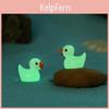 Charming Luminous Yellow Duck Ornament For Moss Micro Landscape Decorations