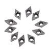 10 Stück Satz CNC Hartmetallspitzen Einsätze Messerkopf Drehbank Drehmeißel mit Box DCGT070204AK