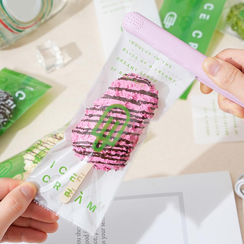 50 tk Toidukvaliteediga Jäätisekotte Ühekordselt Kasutatav Plastikust Popsikukaitsekate Hoiustamine Läbipaistev Jääpopsikute Pakkekott Ise Tee