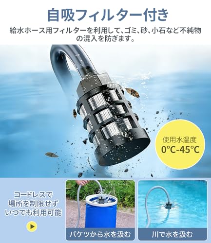 Cordless High-Pressure Washer [Ultra-Lightweight, 2026 Improved Model, 9MPa] Powerful Spray, 5-in-1 Multi-Function Nozzle, No Water Connection Require
