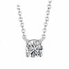 925 Silver 18K Gold-Plated Necklace Versatile Single Shiny Zircon Clavicle Chain Women's Wedding Jewelry