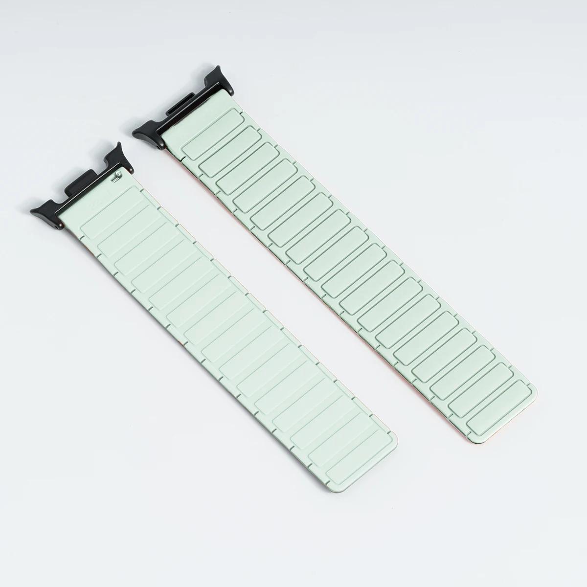 

Soft Silicone Magnetic Strap for Samsung Galaxy Watch 8/8 Classic 46mm 40 44mm Sport Band for Galaxy Ultra 47mm Curved End Strap Galaxy Ultra 47mm