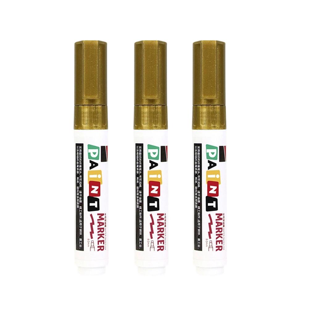 3Pcs Monument Paint Pen Sunproof Waterproof Stone Marker Pen For Writing Coloring On Tombstones Gravestone Restoration