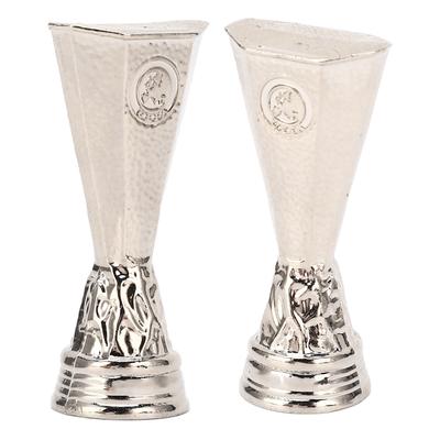Mini Trophée de Football Ornement Modèle de Trophée en Métal Souvenir pour Fans pour Décoration de Bureau 4.5cm