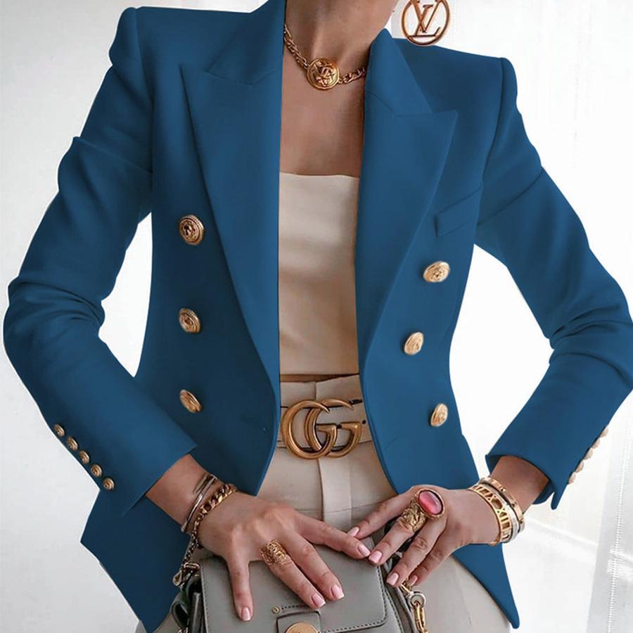 Bestselling Women's Fashion Autumn New Solid Color Fashion Casual Suit Short Jacket for Women