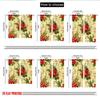 2pcs 2D flat printing Popular Christmas curtains Christmas Poinsettias Holly Garland Digital Printed Polyester Drapes Holiday