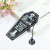 Creative “Skeleton Reading” Metal Bookmarks, Irregular Shape Bookmarks - “Let Me Read Silently” Reading Office Accessories