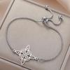 LIKGREAT Irish Celtics Knot Bracelet Stainless Steel Witch Knot Protection Amulet Jewelry Supernatural Lucky Gift for Women