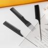 Steel Needle Rat Tail Comb for Hairdressing - Teasing, Styling, and Parting Comb for Makeup Artists and Wigs.