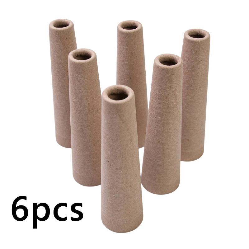 6Pcs Portable Durable Recyclable Winding Tube Cardboard Yarn Cones For Tufting Weaving Diy Craft Sewing Projects