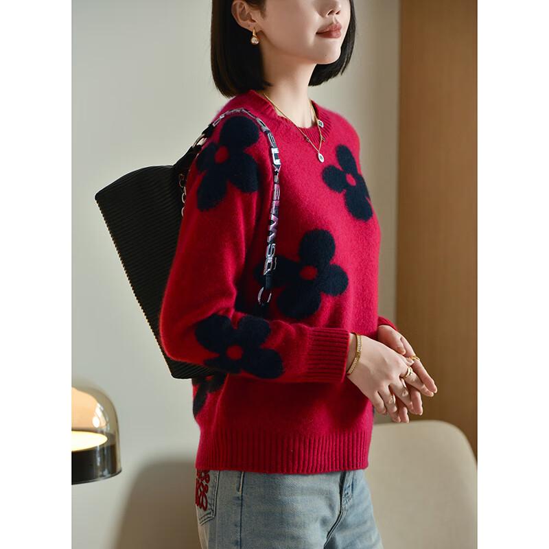 Fanzhen Women's 100% Wool Pullover Sweater