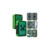 Minecraft Pencil Case, Large Pencil Case 3 Compartment Filled with School Supplies, Gifts (Green Creeper)