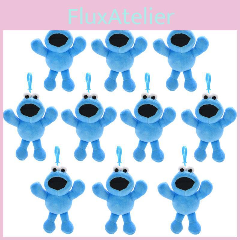 Sesame 10pcs Wholesales Street Cookie Monster Plush Ornament Dolls Chains Qt173