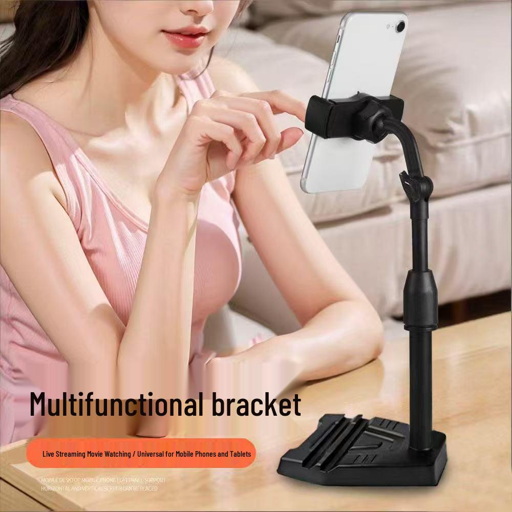 

Adjustable Universal Phone & Tablet Stand for Lazy Viewing Dual Slots, Three Positions Desk Stand чёрный