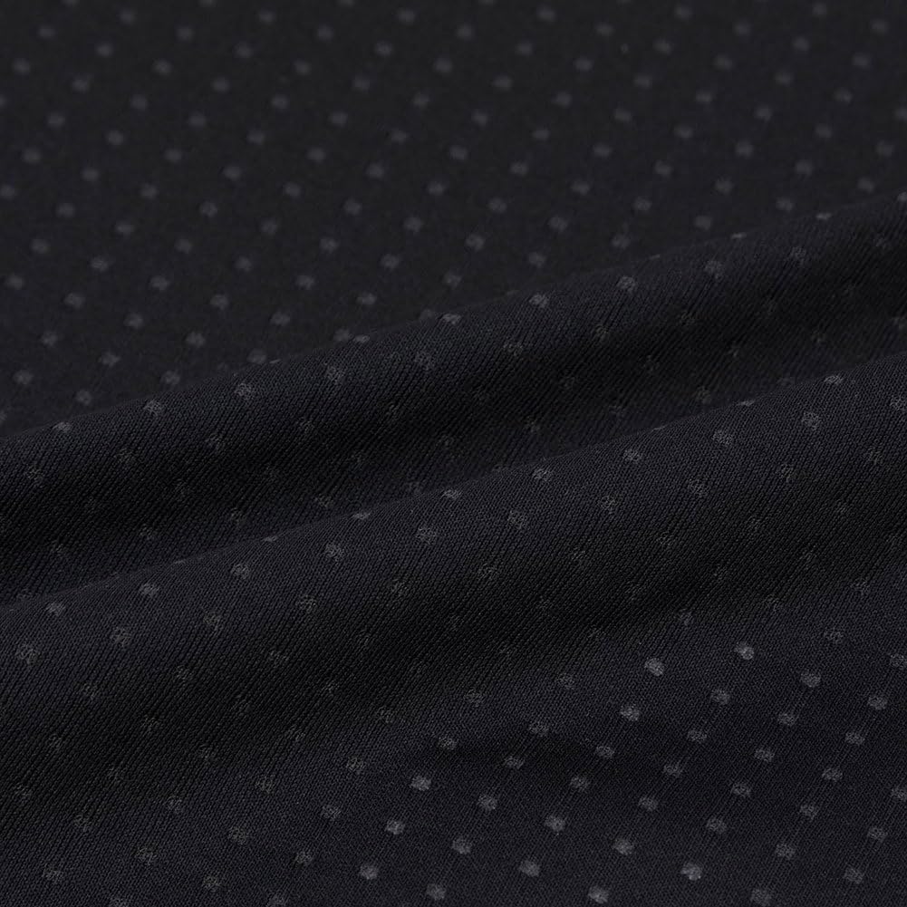 The North Face Expedition Dry Dot Zip High Long Sleeve Size M T-Shirt, Unisex, Black,