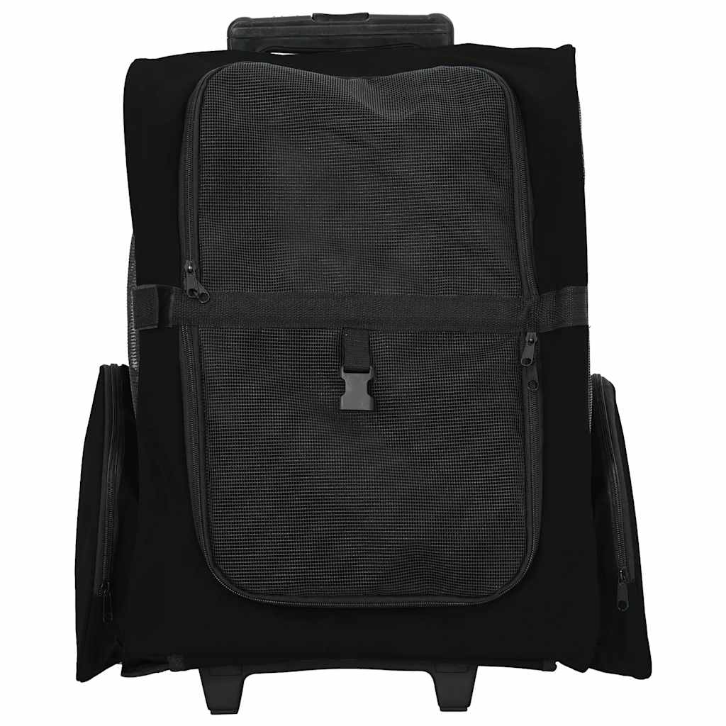 3 in 1 Pet Trolley Black 48 x 32 x (57 106) cm Oxford Fabric