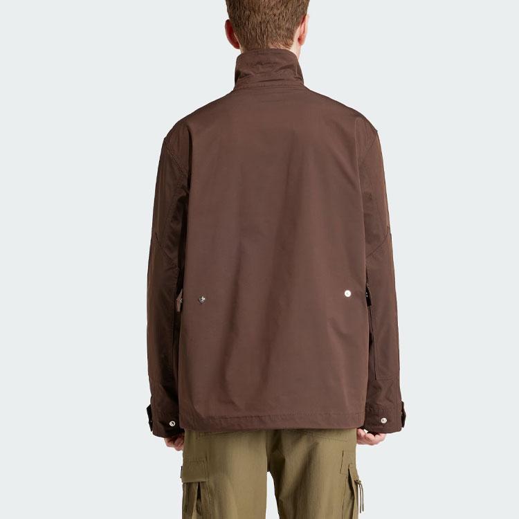 Adidas Originals X Spezial Haslingden Jacket Solid Color Logo Sports Jacket Men Jacket Dark-Brown IN6760