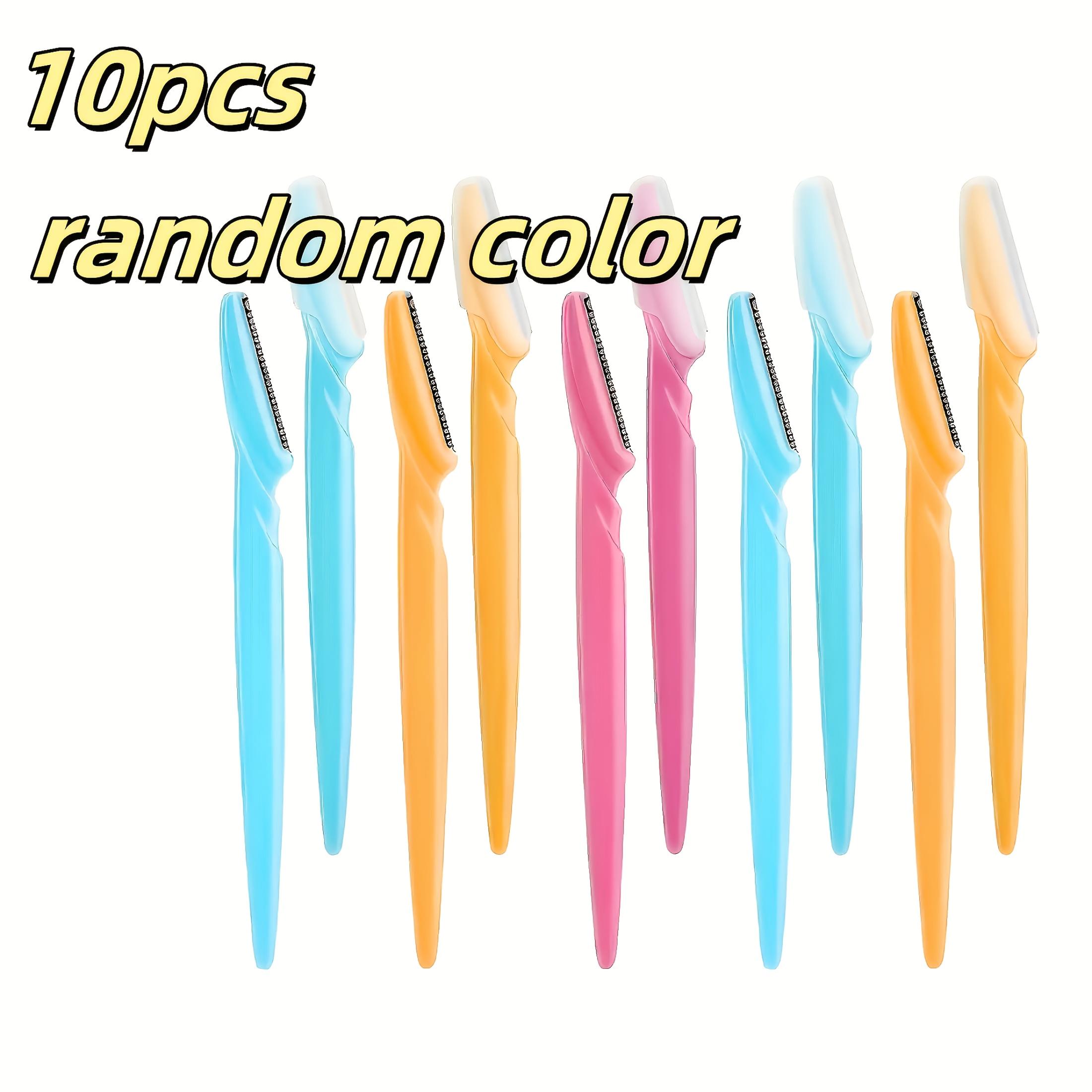 

Set of 10 Stainless Steel Eyebrow Trimmers - Multi-purpose body grooming tool, no accessories, does not include a packaging box