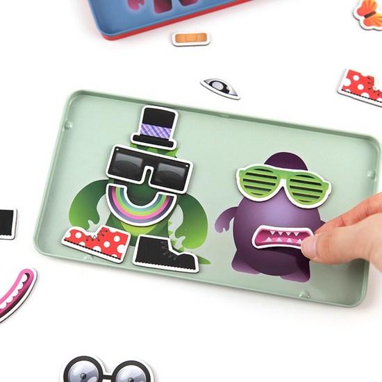 Brainteasers Purple Cow Magnetic Monster Factory Board Game, popular Korean game