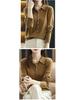 Women's Long-Sleeve Pure Wool Cardigan: Slimming, Fashionable Knitwear with Shirt Collar
